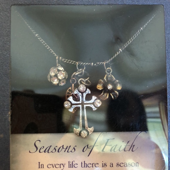 Cross Necklace Earrings and Keychain - Picture 2 of 5